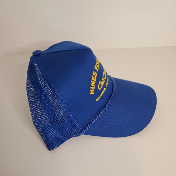 NWOT Hines Equipment Cub Cadet Blue Rope Adjustable Men’s Snapback Hat Cap New - Picture 3 of 9